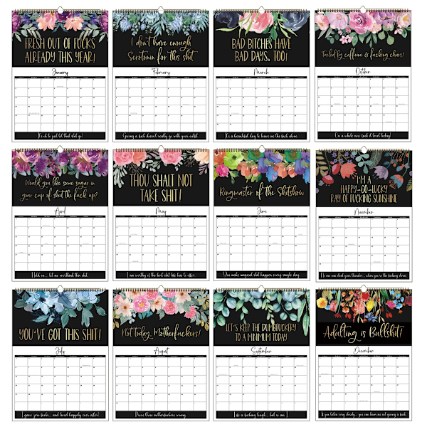 2025 Kalender til Kvinder, Nem at Hænges Op, Sjov Gave til Fest, Sjov Vægkælder til Hjemmet og Kontoret, Sjov Månedlig Kalendergave til Kvinder style1