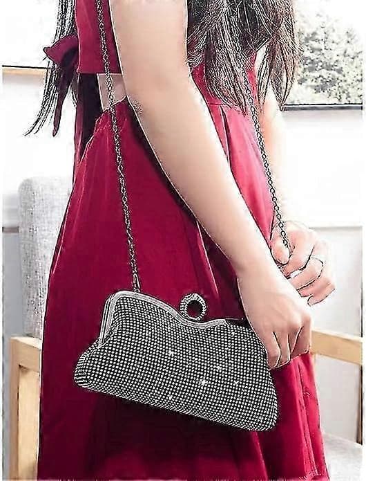 Rhinestone Damkoppling (Svart)