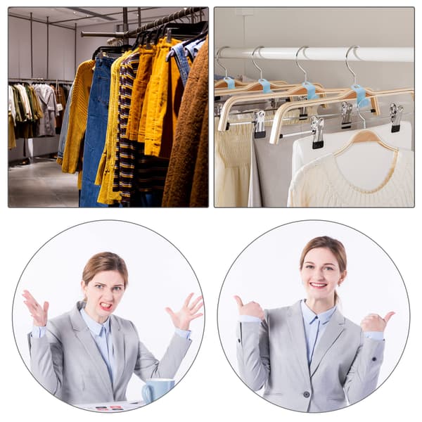 Hanger Connection Hooks for Heavy Duty Wardrobes
