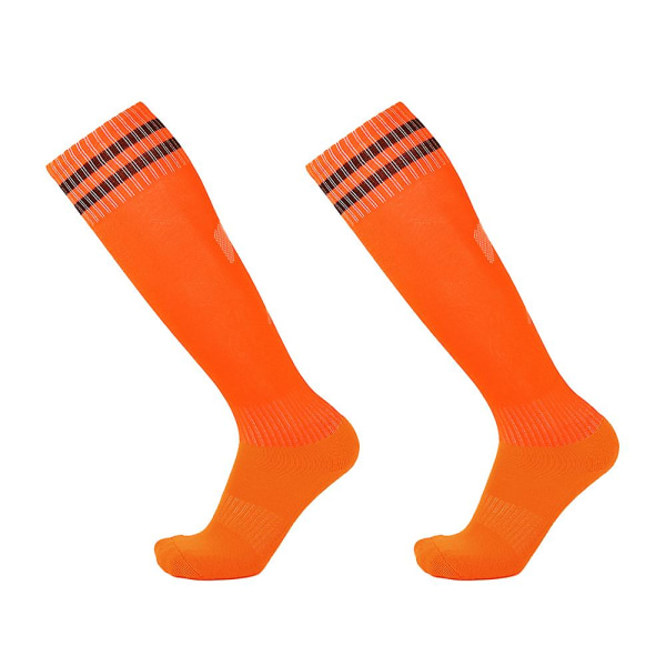 Over-the-knee Fotballsokker-gli og slitasjebestandige sportssokker orange