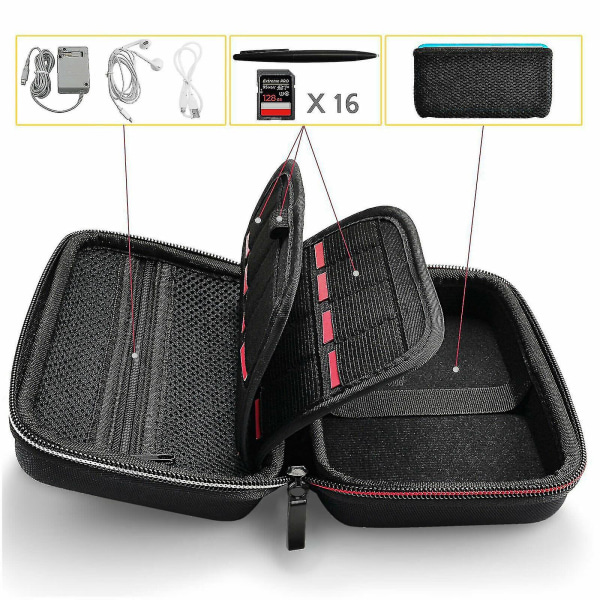 Bæreveske for Nintendo 3ds Xl/2ds Xl Hard Shell Reiseveske