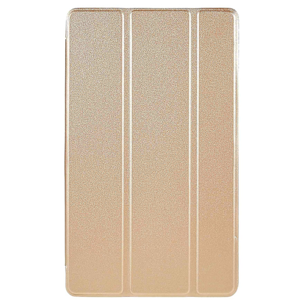 För Samsung Galaxy Tab A7 Lite 8,7-tums inre bikakedesign Anti-fall Anti-scratch Läderfodral Tablet Auto Wake/Sleep Cover med Tri-fold Stativ Gold