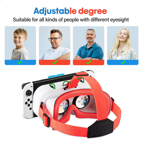 Nintend Switch Labo Vr -lasit virtuaalitodellisuuselokuviin Switch-peliin Vr-kuulokemikrofonilasit Switch Oled -peleihin Lisävarusteet