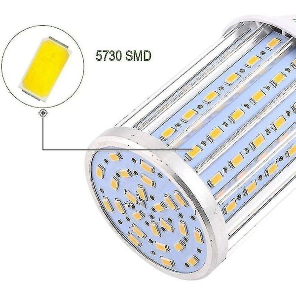 LED-lampa, E27 60w 6000k 5850lm 550w motsvarande konvertering aluminium hög effekt glödlampa, Ac85-265v, LED-gatubelysning, 360 graders strålkastare, för