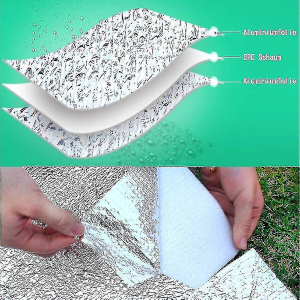 Aluminium Isoleringsmatte Skummatte Sovematte For Camping Isolasjonsmatte Foldbar Telttmatte Gulvmatte Termisk