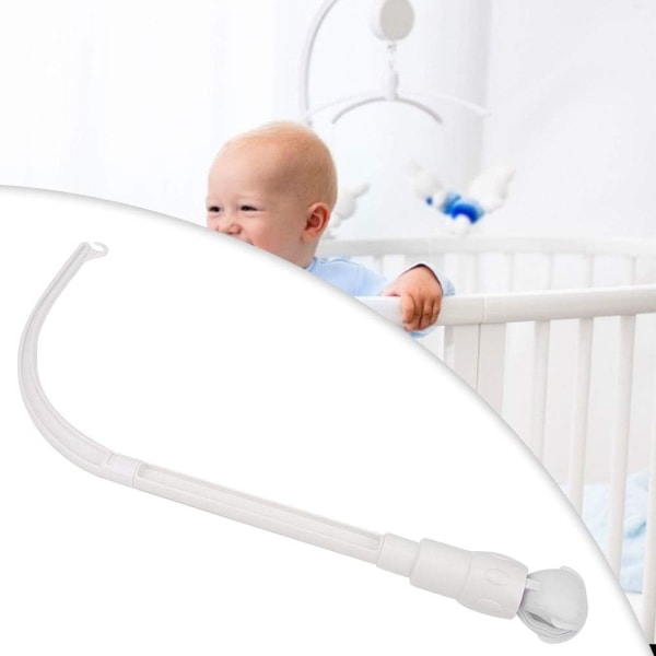 Baby kännykkäteline, riippuvan käsivarren pidike, soittokellohelistinten pidike, pinnasängyn pidike koristeleluteline baby (valkoinen)