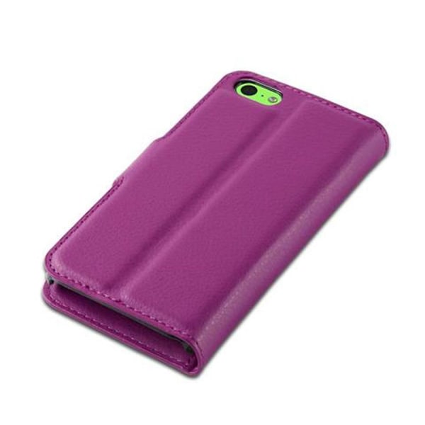 Apple iPhone 5C Handy Hülle Cover Case Etui - korttipaikoilla ja jalustatoiminnolla MANGANESE VIOLET iPhone 5C