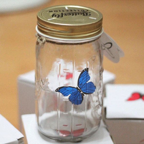 Led animoitu Butterfly In A Jar Flattering Amazing Collection Akkukäyttöinen