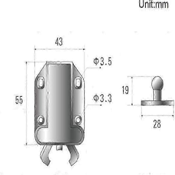 8 kpl Push Latchtouch Latch Safe Push Latchrebound Itselukittuva Laiteopen Catch Lock Laatikko Cabine