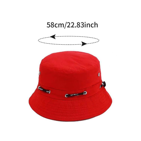 Bästsäljande utomhus Bucket Hat Vandring Med Dragsko Herr Dam Resa Enkelt Mode Strand