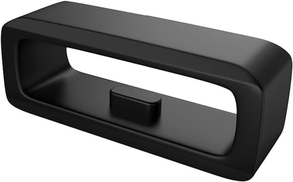 6 stk. Sort silikone urrem loop kompatibel 22mm låsering udskiftning urrem loop smartwatch keeper
