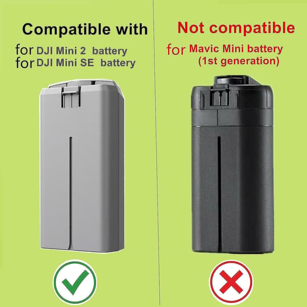 Batterilader til DJI Mini 2/mini SE med dobbeltvejs opladningshub til dronebatterier USB-lader