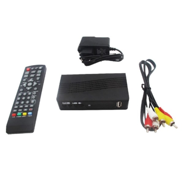 HD99 FTA HEVC 264 DVB T2 Digital TV-mottagare 264 TV-mottagare Full HD DVBT2 Videodekoder EU-kontakt Black