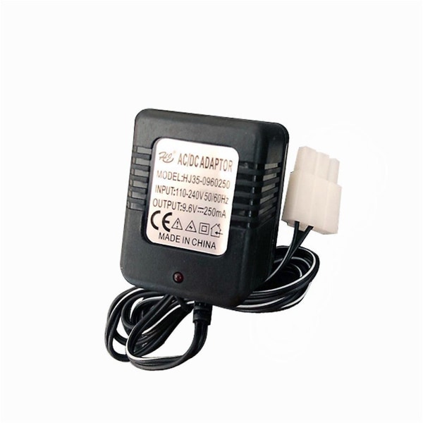 Uppladdningsbar batteriladdare Ni-cd Ni-mh Batterier Pack Ket-3p Plug Adapter 9.6v 250ma Output Rc Toy