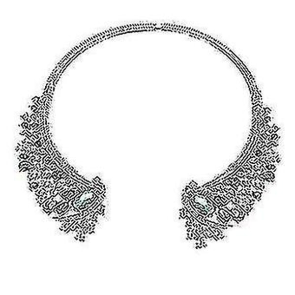 Mode kvinnor Teardrop Rhinestone krage Bib Statement Halsband Smycken Present