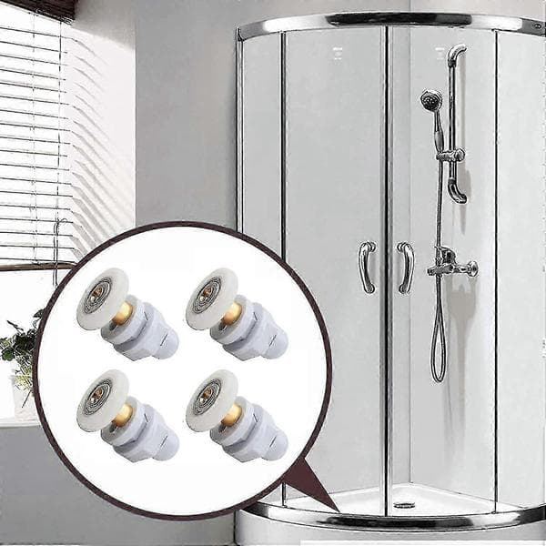 4 stykker glasdør bruserum remskive (hjulets diameter 23 mm)