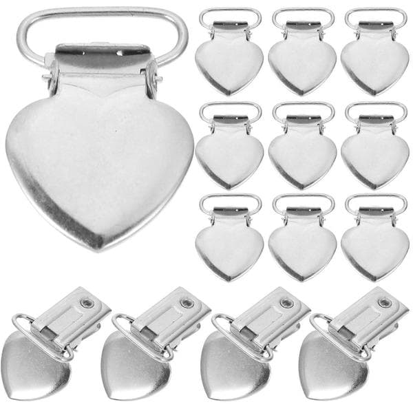 Rustfri stål fastgørelsesclips til hjemmebrug Holdbare Multipurpose Sølv 30 stk Silver 3.5X2.2cm