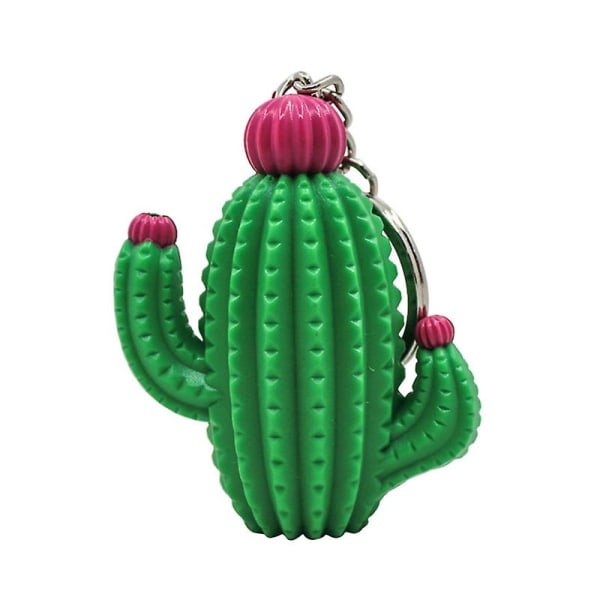 Cactus Nyckelring Led Belysning Ljudande Nyckelring Bag Hängande Charm Bilhängande Dekoration Party Favors