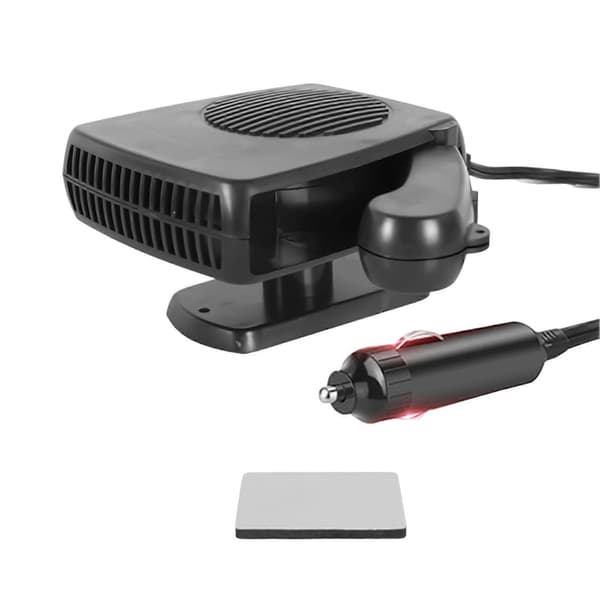 Bærbar bilvarmer 12V 200W frontrutedugger rask oppvarming kjøling biltilbehør Black