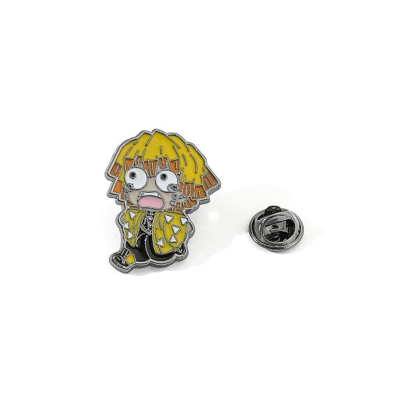 5 stk Anime Demon Slayer Kimetsu No Yaiba Brosje Pins Badge Pin For Ryggsekker Klær Jakker Hatter Dekorasjon Søte Gaver 5Pcs