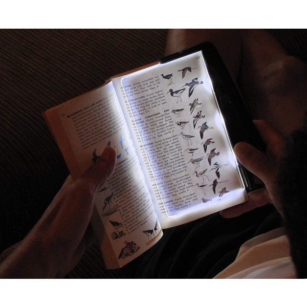 Nattljus LED Nattljus Ögonskydd Bärbar läslampa med läspanel i bokstorlek, Pocketbok, läslampa, PageGlow LED