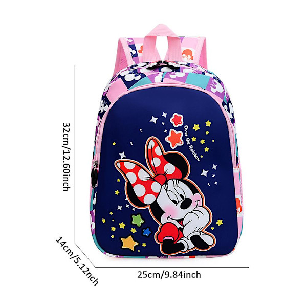 Minnie Mouse Mini Ryggsäck för Småbarn Flickor Skolväska Lätt Bokväska Presenter Green