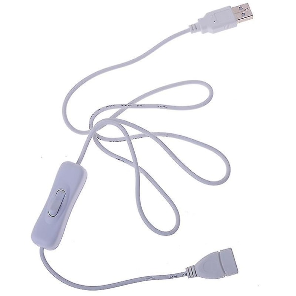 1st 1m USB kabel med strömbrytare på/av Kabelförlängningsvipp för USB -lampa USB -fläkt Hfmqv