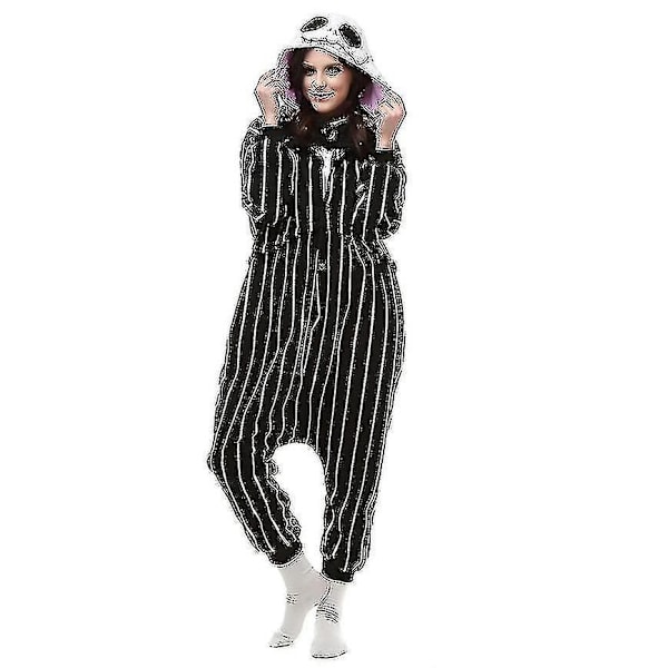 Sarjakuva-animaatio Gengar Yksiosainen Pyjama Vanhempi-lapsi Rento Kotiasu-b jack skull XL