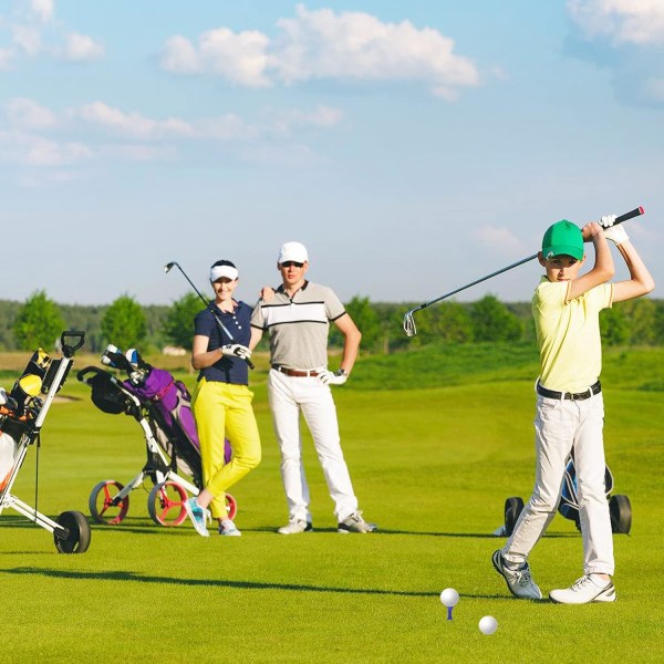 Castle Golf T-shirts plastik, 60 stk. Golf T-shirts i forskellige højder Flere farver blandet størrelse (31 mm, 37 mm, 43 mm, 51 mm, 57 mm, 70 mm)