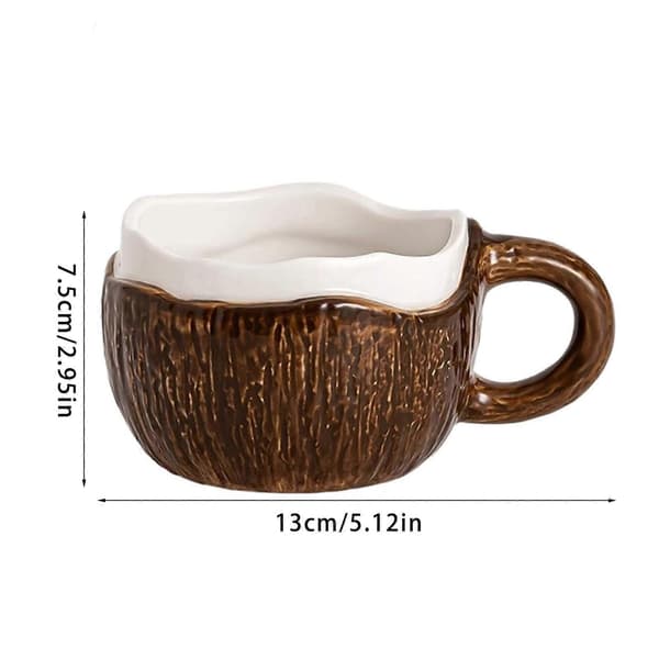 Form Porslinsmugg 280 ml Kapacitet Mugg Perfekt För Kaffeentusiaster Eller Som Bordsaccent