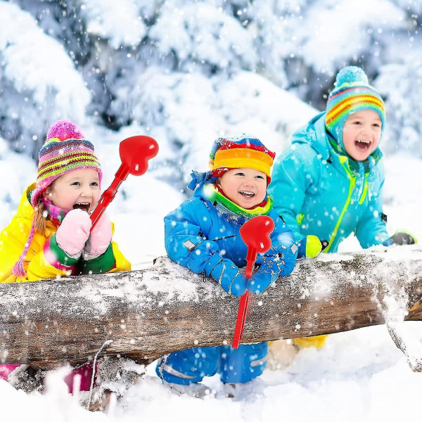 3st snöbollstång, bollmakare, snöhjärtatång, kärlekssnölektång, snötång Utomhussandspel utomhusleksak för barn