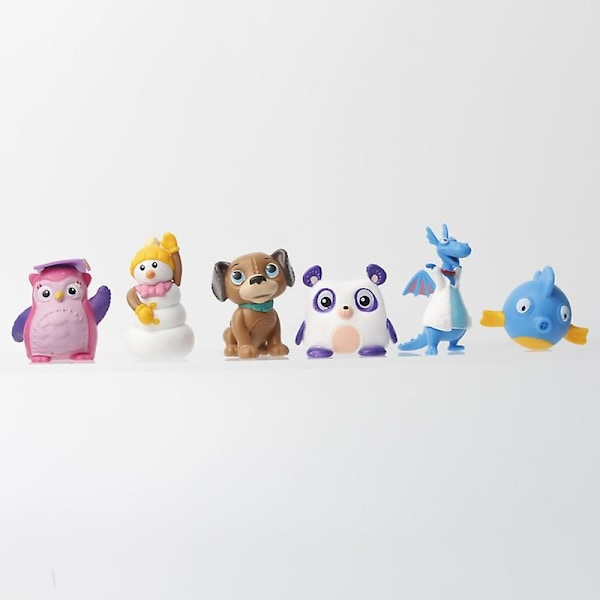 12 stk./sæt Doc McStuffins Figurer Legetøj Doktor Lambie Får Plyssedyr Dragen Hallie Flodhest Chilly Snemand Model Dukker Børnegave