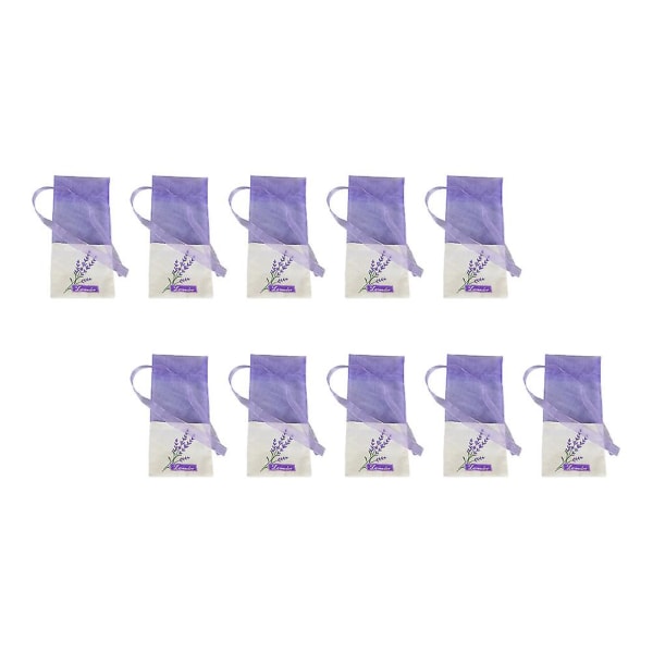 22 stk Klare Snøreposer Lavendelpose Små gaveposer Lavendelposepose Purple 15X7.2CM