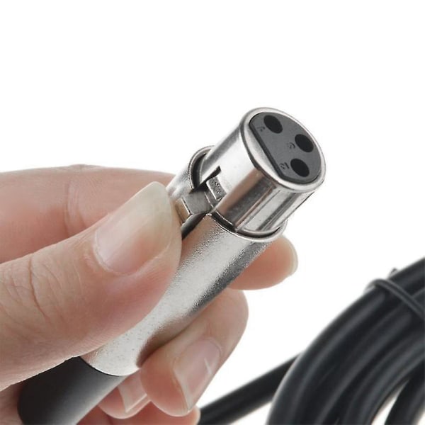 Usb-hane till XLR-hona mikrofon Usb-mikrofonlänk kabel New-hy black