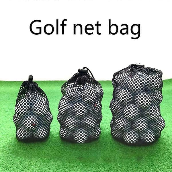 Golfboldtaske Sport Mesh Taske Mesh Snørepose Golfbold Opbevaringstaske Large