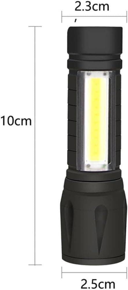 1 kpl Cob-taskulamppu, kädessä pidettävä taskulamppu, hätätaskulamput, taskulamppu ulkokäyttöön, USB-ladattava taskulamppu