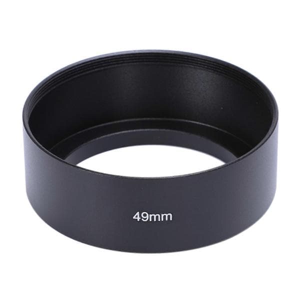 49mm Mount Standard Metall Objektivhette for black