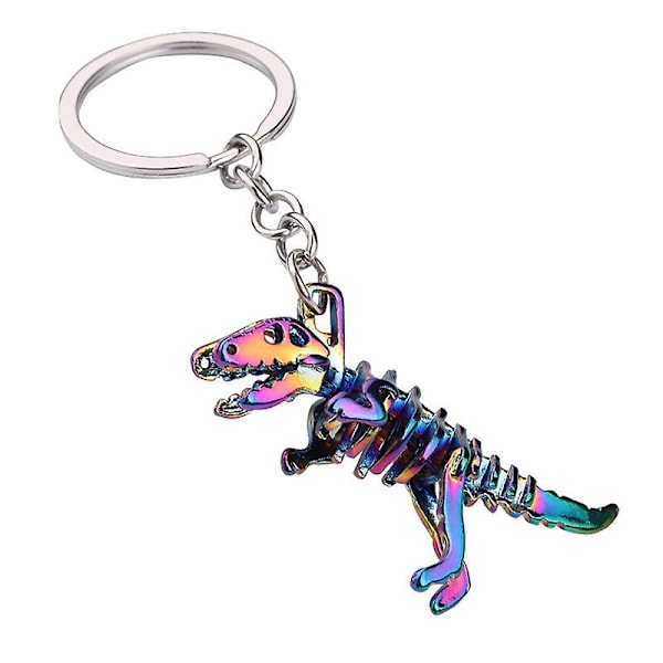 Keychain Alloy Color Skull Dinosaur Pendant Keychain Metal Keychain Pendant Jewelry Keychain Keychain Holder Men and Women Jewelry Children An