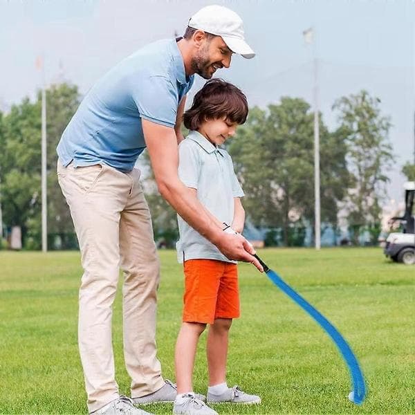Golfsvingträningsrep Bärbart golfträningssvingrep Utomhus golfhastighetsträningsutrustning för Blå