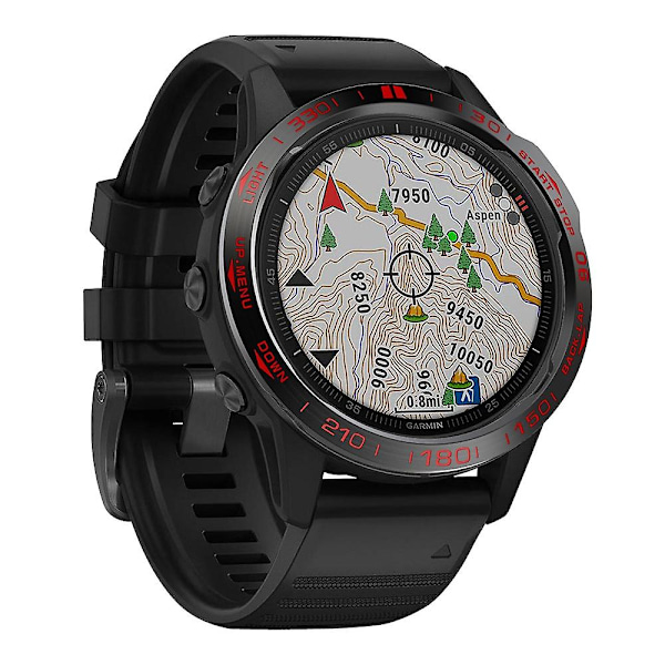 Rustfritt stål erstatningsklokkeinnfatning (type B) for Garmin Fenix 6/6 Pro/6 Sapphire Multicolor Style B Garmin Fenix 6