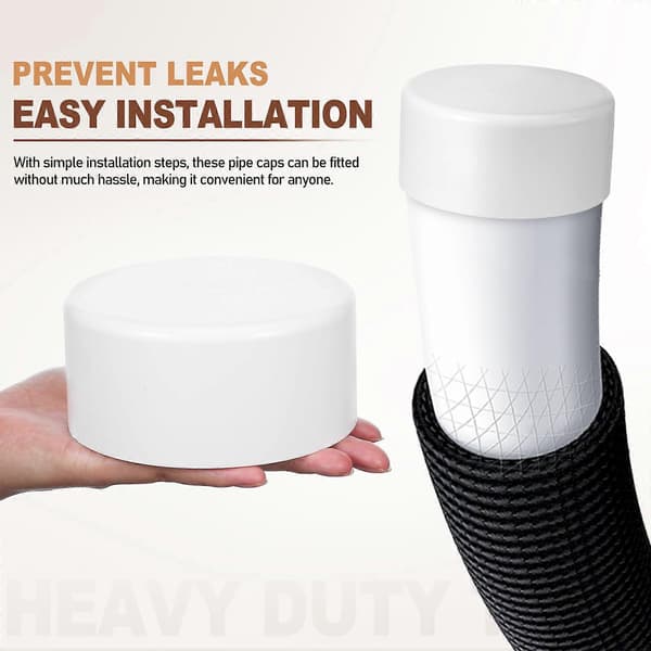 2 stk. rør endestykker PVC rør endepropper rørkoblinger muffe vannrør avløpshette rør endetetningshette adapter sprinklerhetter