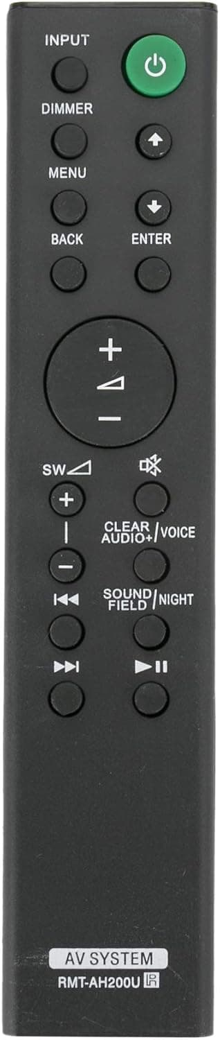 Passer til Sony lydfjernkontroll, erstatningsfjernkontroll for Sony lyd Red Leg