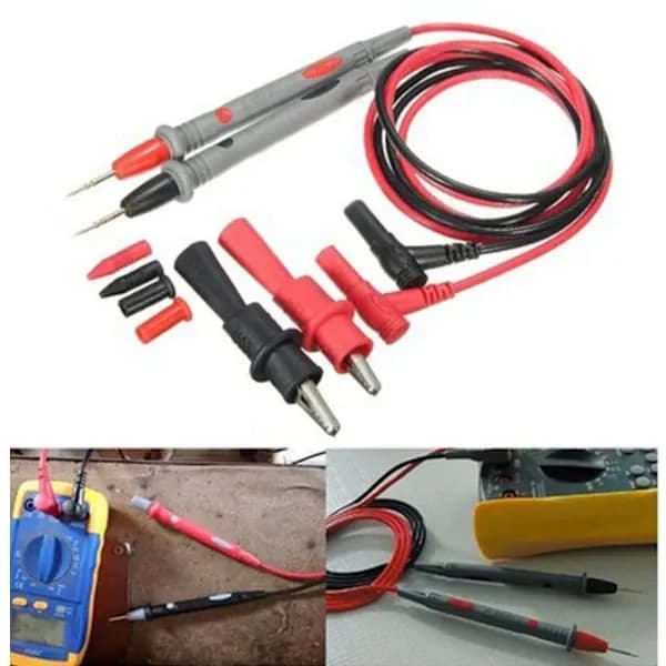 8st Multimeter Testkablar Kit Multi Meter Klämtestare Sond 8st