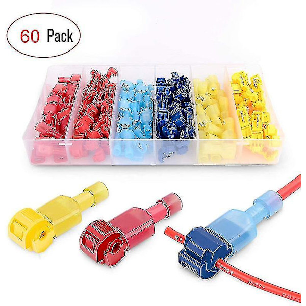 Hurtig Splice, Wire Terminals T-tap Kit 60 pcs