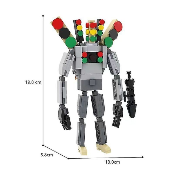 Skibidi Toalettleke Byggekloss Titans Kamera Mann Høyttaler Tv Mann Titans Kameramann Boss Mursteinsett Plastleker Figur Figur A12