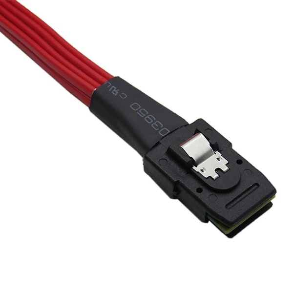 Rød 0,5 m Mini Sas 36p 8087 Sff-8087 til 4 Sata Splitter-kabel Forward Breakout-adapter for PC-datamaskin-servertilbehør