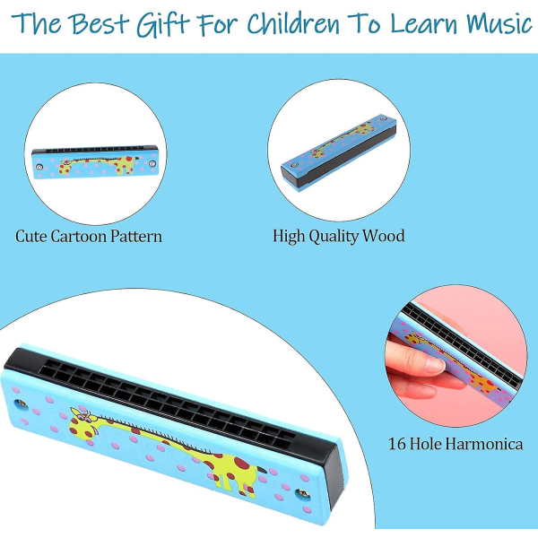 Kreative musikundervisningsmidler til børnehave folkeskoleelever, 16-hullers træmundorgel