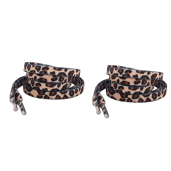 2 par klassiske flate skolisser kreative skolisser kule skolisser (leopard)