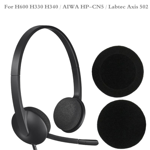 5 paria vaahtomuovikorvatyynyjen cover Logitech-H600 H 600 langattomalle kuulokemikrofonille