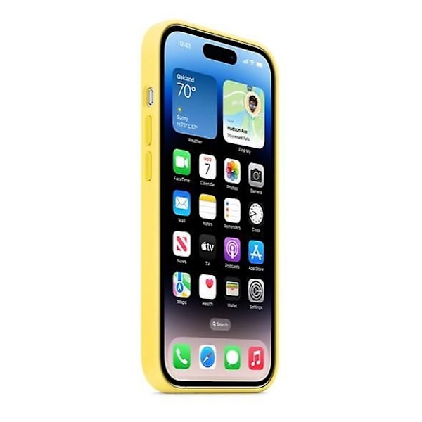 Silikonskal Kompatibelt Med Iphone 14pro Canary Yellow